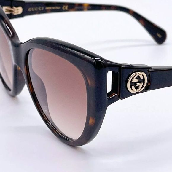 Sale! New Gucci Women\'s 56mm Havana Brown Sunglasses! main image 7